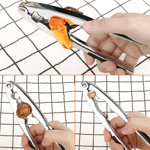 Anwenk Nutcracker Pecan Walnut Nut Crackers Bundle Heavy Duty Shell Seafood Cracker Tool with Non-Slip Handle