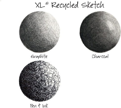 Canson XL Series Recycled Paper Sketch Pad, Fold Over, 50 Pound, 9 x 12 Inch, 100 Sheets