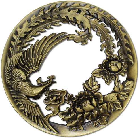 Hion Candle Toppers Scented Candles Cover, Leaf Pine Candle Topper Shade Sleeves for Candle Jars,Candles Gifts for Women Candle Accessories Jar Candle Lid-Help Jar Candles Melt Evenly Phoenix (Golden)