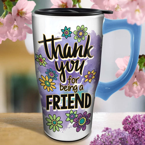 Spoontiques Positive Affirmations Travel Mug, White