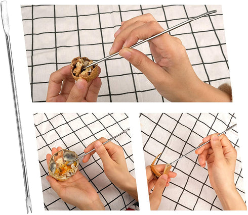 Anwenk Nutcracker Pecan Walnut Nut Crackers Bundle Heavy Duty Shell Seafood Cracker Tool with Non-Slip Handle