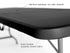 Iceberg iGear Stretch Fabric Table Top Cap Cover, Solid Black, Poly Spandex, For 8 Long Tables
