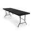 Iceberg iGear Stretch Fabric Table Top Cap Cover, Solid Black, Poly Spandex, For 8 Long Tables