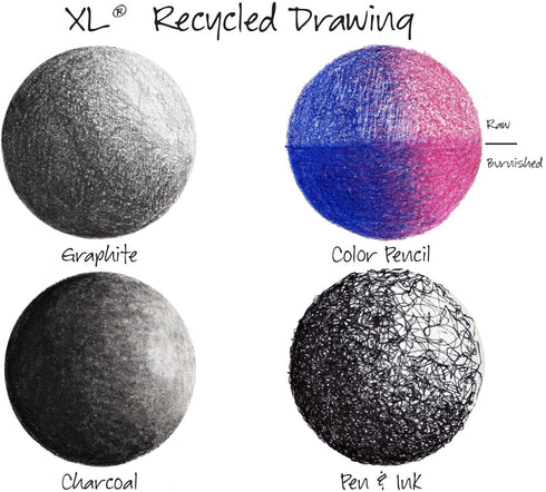 Canson XL Series Recycled Drawing Paper Pad, Top Wire Bound, 70 Pound, 11 x 14 Inch, 60 Sheets