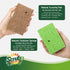 Natural Plant-Based Scrub Sponge by Scrub-it, Non-Scratch, Biodegradable scrubbing sponges with a Tough Anti-Bacterial scouring pad for Kitchen and Bathroom 24 Pack