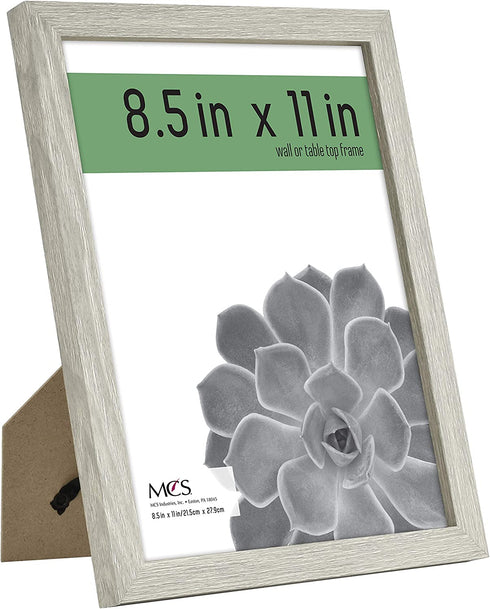 MCS Gallery Essential Frame, Gray Woodgrain, 8.5 x 11 in, 2 pk
