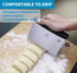MSY BIGSUNNY Dough Scraper Baking Pastry Cutter Good Grip Pastry Scraper Stainless Steel Dough Cutter