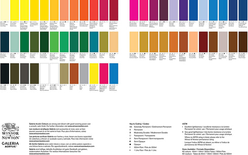 Winsor & Newton Galeria Acrylic Paint, 2 Fl Oz (Pack of 1), Cadmium Yellow Medium Hue