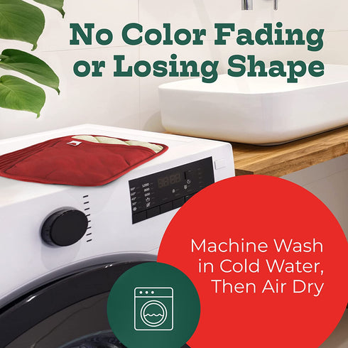 Big Red House Pot Holders for Kitchen Heat Resistant, Set of 2, Silicone Pot Holders for Kitchen and Baking, Red