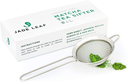 Jade Leaf - Matcha Tea Sifter - Eliminate Clumps In Your Matcha Green Tea Powder - Metal/Stainless Steel