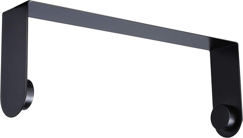 YIGII Black Paper Towel Holder Wall Mount - Under Cabinet Self Adhesive Paper Towel Rack for Kitchen, SUS-304 Stainless Steel