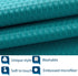 Barossa Design Soft Microfiber Fabric Shower Liner or Curtain with Embossed Dots, Hotel Quality, Machine Washable, Water Repellent, Turquoise, 70 x 72 inches