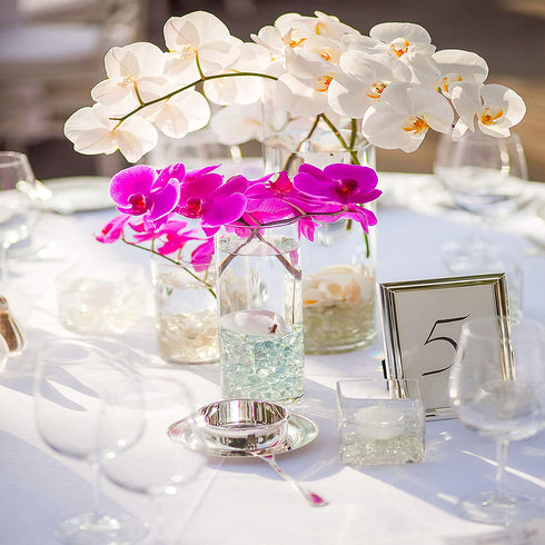 Bymore 60000 Clear Water Gel Jelly Beads Vase Filler Beads,Vase Fillers for Floating Pearls, Floating Candle Making, Wedding Centerpiece, Floral Arrangement (Transparent)