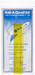 CM Designs Add-A-Quarter 6 Inch Yellow Ruler, 6"
