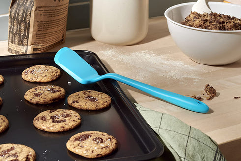 GIR: Get It Right Premium Silicone Spatula Turner - Non-Stick Heat Resistant Flip Spatula for Pancakes, Eggs, Cooking, Baking, and Mixing | Mini - 11 IN, Red