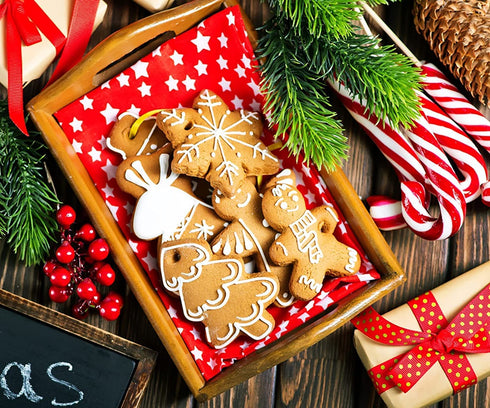 Hibery 15 Pcs Christmas Cookie Cutters, Holiday Cookie Cutters Including Snowman, Gingerbread, Christmas Tree, Snowflake Gingerbread Cookie Cutters Christmas Shapes and More