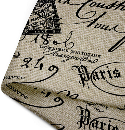 Emvency Throw Pillow Cover French Script Decorative Pillow Case Paris Home Decor Square 18x18 Inch Cushion Pillowcase