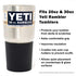 Silicone Boot Sleeve Protector for 20oz, 26oz, 30oz Yeti Rambler Tumbler Cups and 32oz Hydro Flask Tumbler (Black)