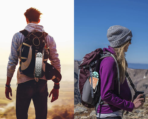 Enerbone 32 OZ Water Bottle with Times to Drink and Straw, Leakproof BPA & Toxic Free, Drinking Water Bottle with Carrying Strap, Ensure You Drink Enough Water for Fitness and Outdoor, Orange-Green