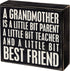 Primitives by Kathy Grandmother Best Friend Box Sign 6" x 5.50"