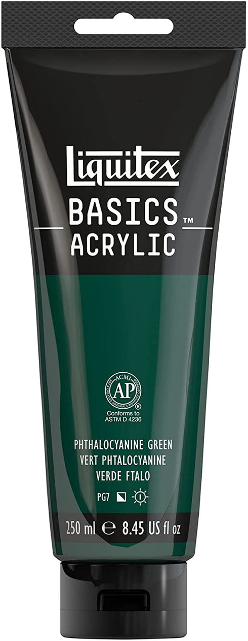 Liquitex - 4385317 BASICS Acrylic Paint, 8.45-oz tube, Phthalocyanine Green