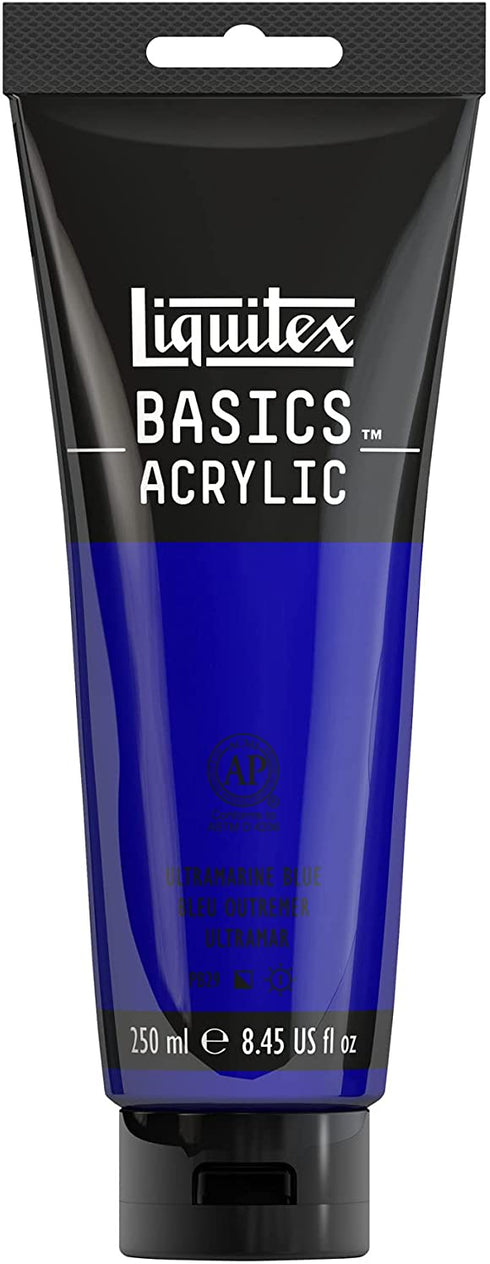 Liquitex 4385380 BASICS Acrylic Paint, 8.45-oz tube, Ultramarine Blue