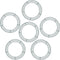 Sumind 6 Pieces Wire Wreath Rings Dark Green Wire Wreath Frame for Christmas Decoration (10 Inch)