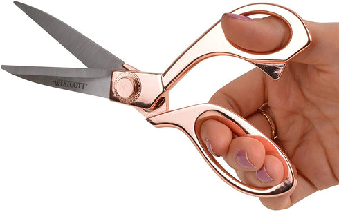 Westcott 8" Stainless Steel Rose Gold Scissors For Office & Home (16968)