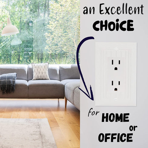 Bates- Triple Light Switch Wall Plate, 3 Pack, White, Triple Light Switch Cover, Light Switch Cover 3 Gang, 3 Switch Plate Cover, 3 Light Switch Cover Plate, 3 Switch Light Switch Cover, Switch Plates