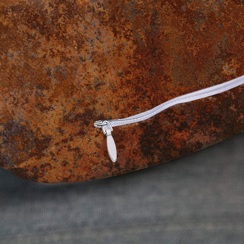 Emvency Throw Pillow Covers Case Brown Copper Old Rusty Metal High Resolution Orange Rustic Decorative Pillowcase Cushion Cover for Sofa Bedroom Car 20 x 20 Inches