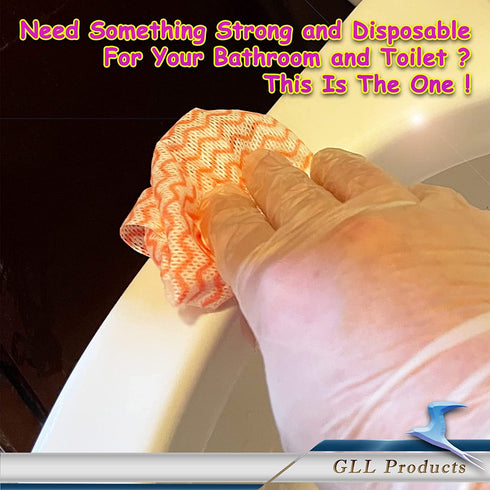 Cleaning Cloths Roll Wipe Sheet, Reusable Wash-Cloth Cleaning Rags, Disposable Dish Cloths for Cleaning Towel, Reusable Paper Towels for Kitchen ( Pack of 3-Rolls, 150-Sheets Total )