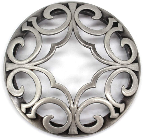 Hion Candle Toppers Scented Candles Cover, Leaf Pine Candle Topper Shade Sleeves for Candle Jars,Candles Gifts for Women Candle Accessories Jar Candle Lid-Help Jar Candles Melt Evenly Space Silver