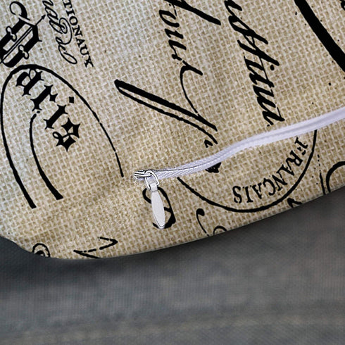 Emvency Throw Pillow Cover French Script Decorative Pillow Case Paris Home Decor Square 18x18 Inch Cushion Pillowcase