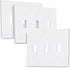 Bates- Triple Light Switch Wall Plate, 3 Pack, White, Triple Light Switch Cover, Light Switch Cover 3 Gang, 3 Switch Plate Cover, 3 Light Switch Cover Plate, 3 Switch Light Switch Cover, Switch Plates