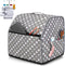 Luxja Serger Machine Cover with Storage Pockets, Serger Cover for Most Standard Sergers, Overlock Machine Cover (Compatible with Singer and Brother Serger Machine), Gray Dots