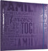 MCS MBI 13.5x12.5 Inch Embossed Gloss Expressions Scrapbook Album with 12x12 Inch Pages, Deep Purple, Embossed "Family" (848116)