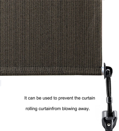 Litong Bungee Kit Universal Replacement of The Sunshade Installation Fittings Outdoor/Indoor Roller Blind Fittings (Black)