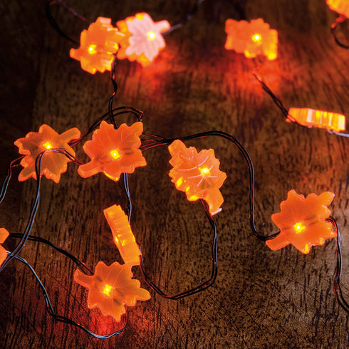 Primitives by Kathy String 20 Lights, 42-Inch, Leaf