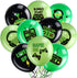 Video Game Party Balloons Set Game Birthday Party Balloons Game Theme Balloons Decorations Gaming Black Green Latex Balloons for Teens Player Birthday Party Supplies, 36 Pieces (Green)