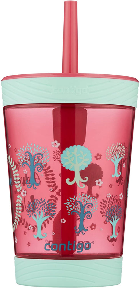 Contigo Spill-Proof Kids Tritan Straw Tumbler, 14 Oz, Sprinkles Pink