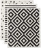 DII Swedish Dishcloth Set Cleaning Collection, 7.75 x 6.75, Black & White, 3 Piece