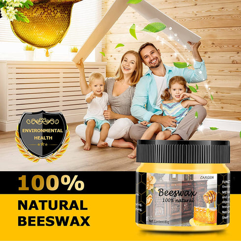 CARGEN Beeswax Furniture Polish, Wood Seasoning Beeswax for Furniture Wood Polish for Floor Tables Chairs Cabinets for Home Furniture to Protect and Care 1pcs Wood Wax and Sponge