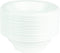 Plasticpro Round Plastic Bowls Microwaveable, Disposable, White, (50, 16 ounce)