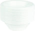 Plasticpro Round Plastic Bowls Microwaveable, Disposable, White, (50, 16 ounce)