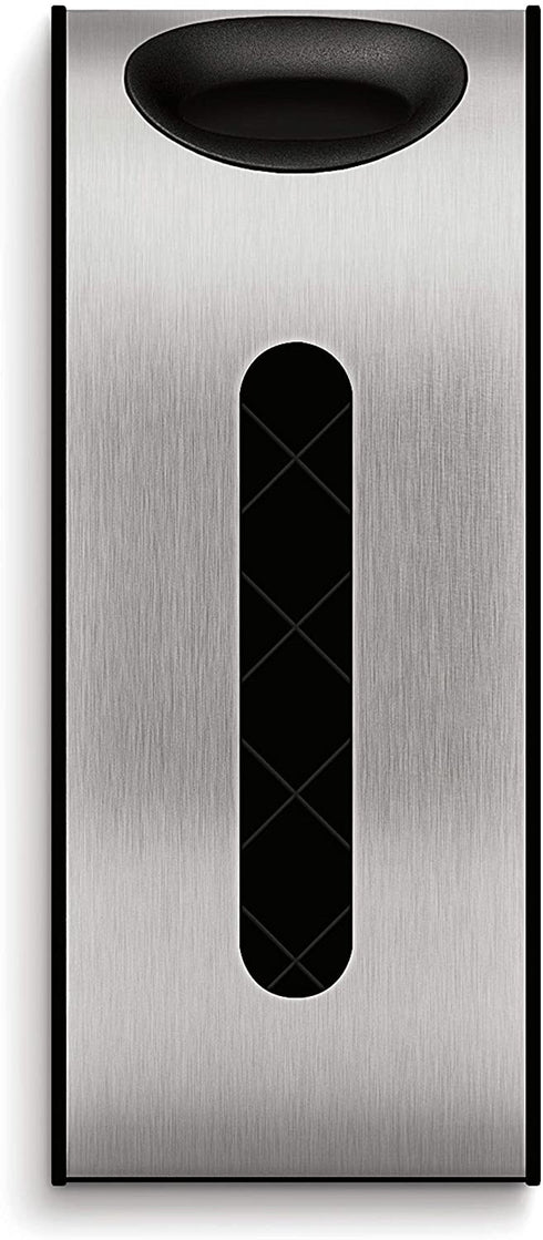 simplehuman Wall Mount Grocery Bag Dispenser, Brushed Stainless Steel