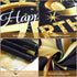 Birthday Party Decoration Extra Large Fabric Black Gold Sign Poster for Anniversary Photo Booth Backdrop Background Banner, Birthday Party Supplies, 72.8 x 43.3 Inch (75th)