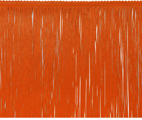 Trims by the Yard 4" Chainette Fringe Trim | Orange | (5 yard cut)