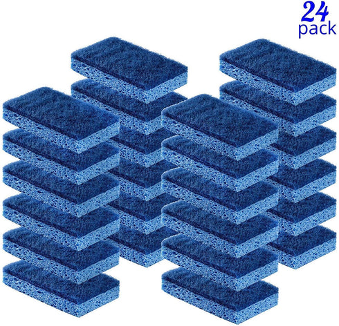 Scrubit Non-Scratch Cleaning Scrub Sponges- Scrubbing Dish Sponge Ideal for Washing Kitchen ,Dishes, Bathroom &More Dishwashing Sponge Along with A Thought Scrubber 24 sponges