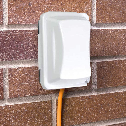 TayMac MM410W Single-Gang Horizontal/Vertical Mount Weatherproof In-Use Cover, 16 in 1, 2.75 in, White