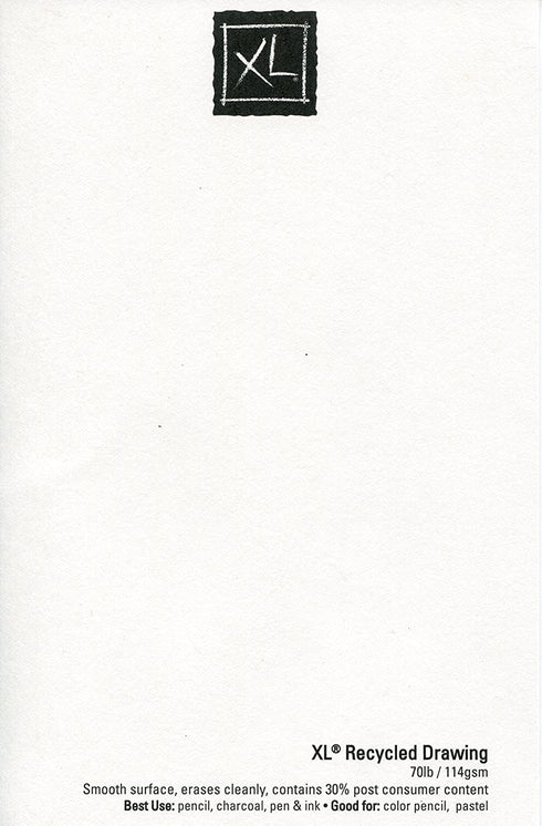 Canson XL Series Recycled Drawing Paper Pad, Top Wire Bound, 70 Pound, 11 x 14 Inch, 60 Sheets
